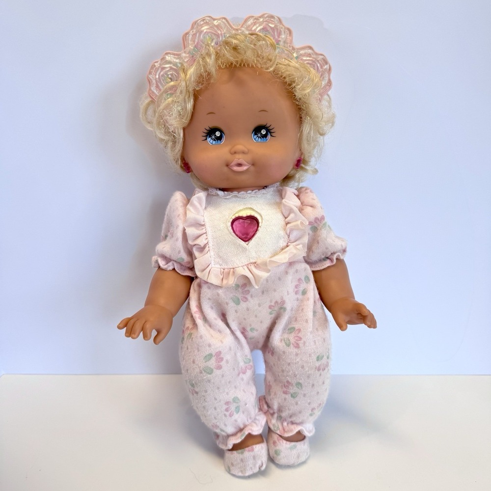 Vintage 1989 MATTEL PJ Sparkles Baby‎ Twinkles Doll Lights Up Tested Working